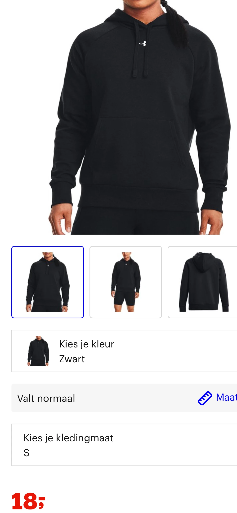 Under armour trui maat S