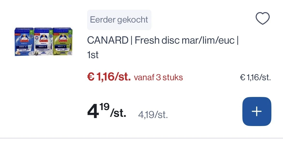 Canard fresh disc mar/lim/euc 1st