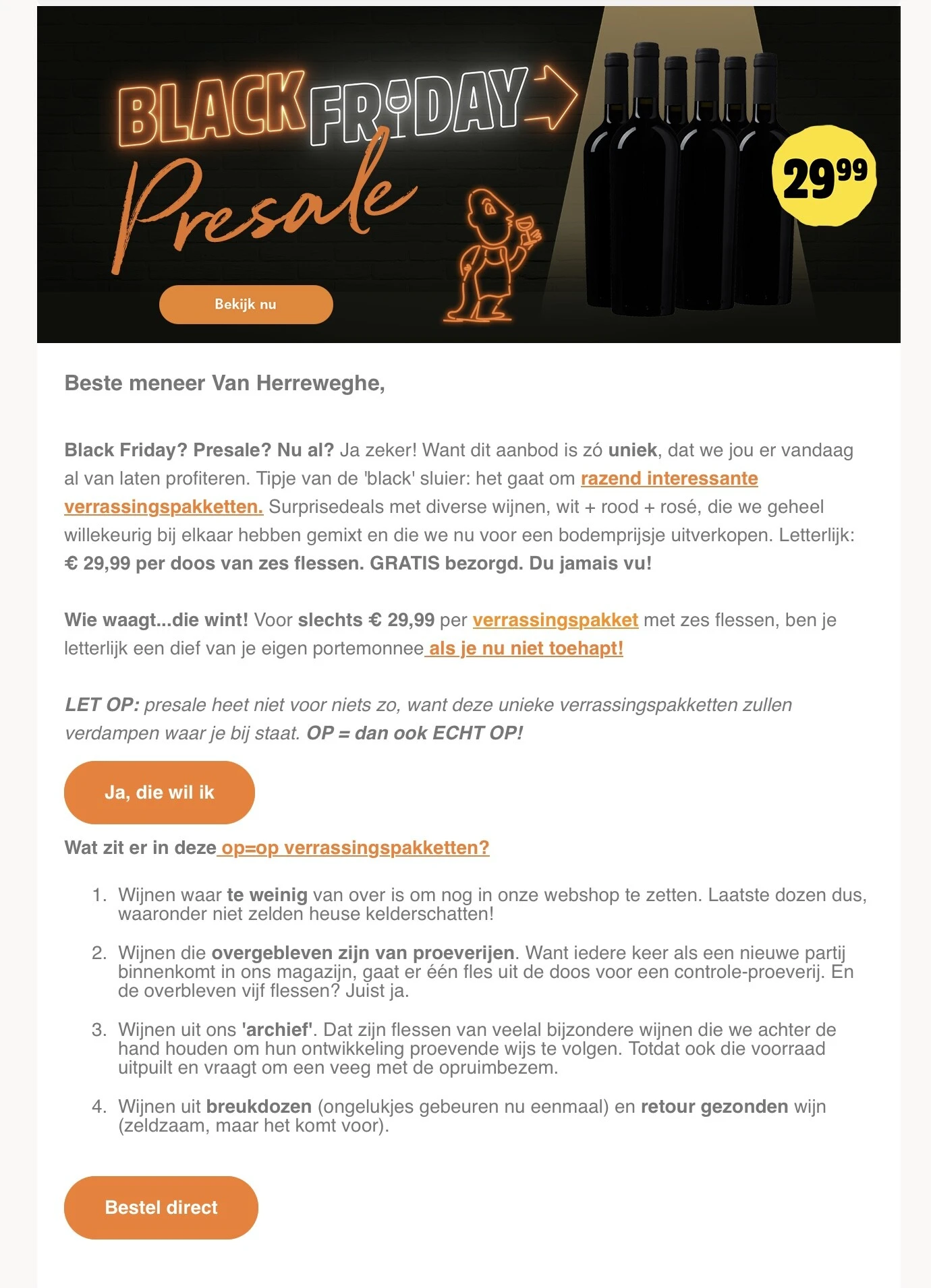 Wijn verrassingspakket