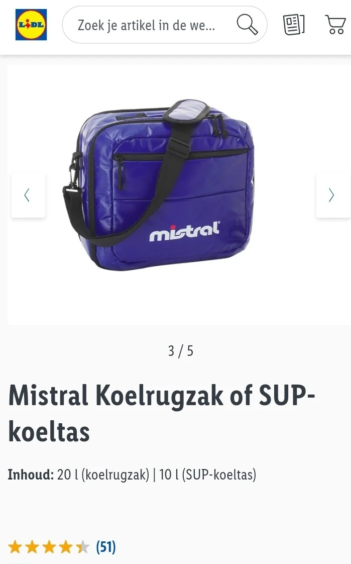 Koelrugzak -50%