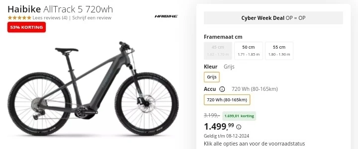 Haibike AllTrack 5 720wh
