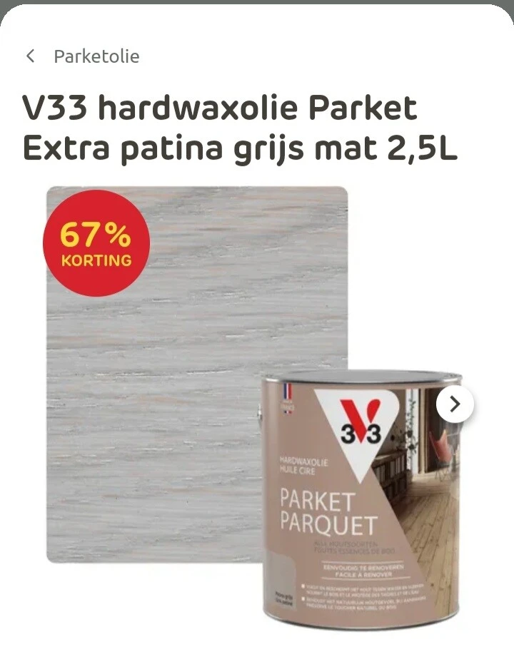 V33 hardwaxolie parket