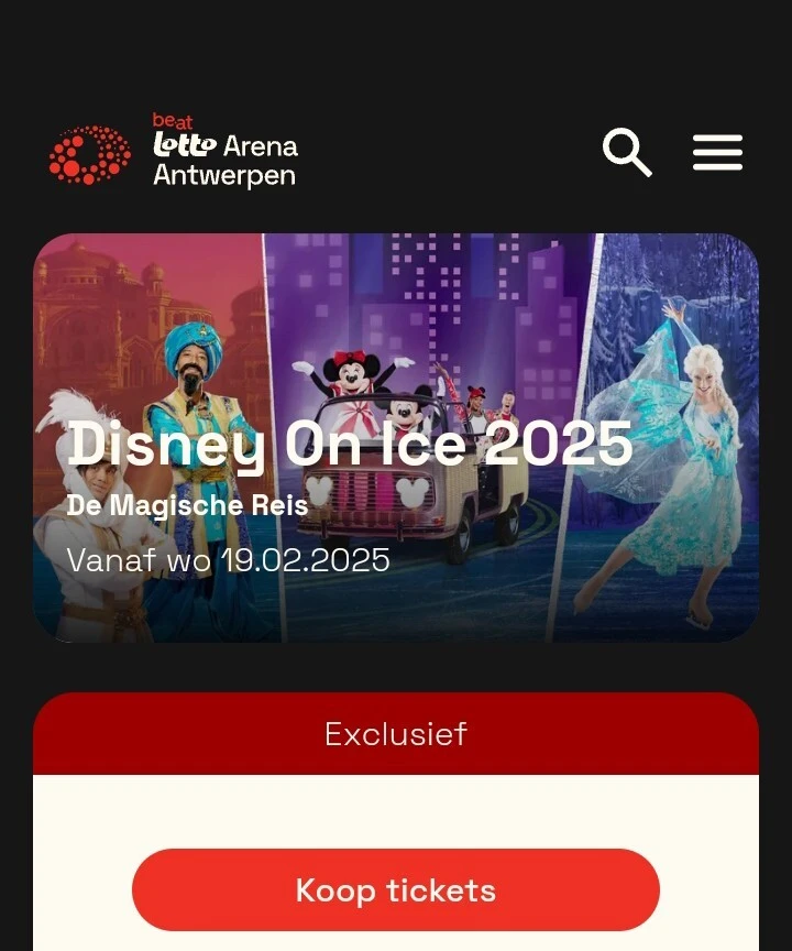 Disney On Ice €5 korting