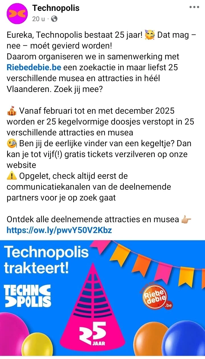 Gratis Technopolis tickets zoeken