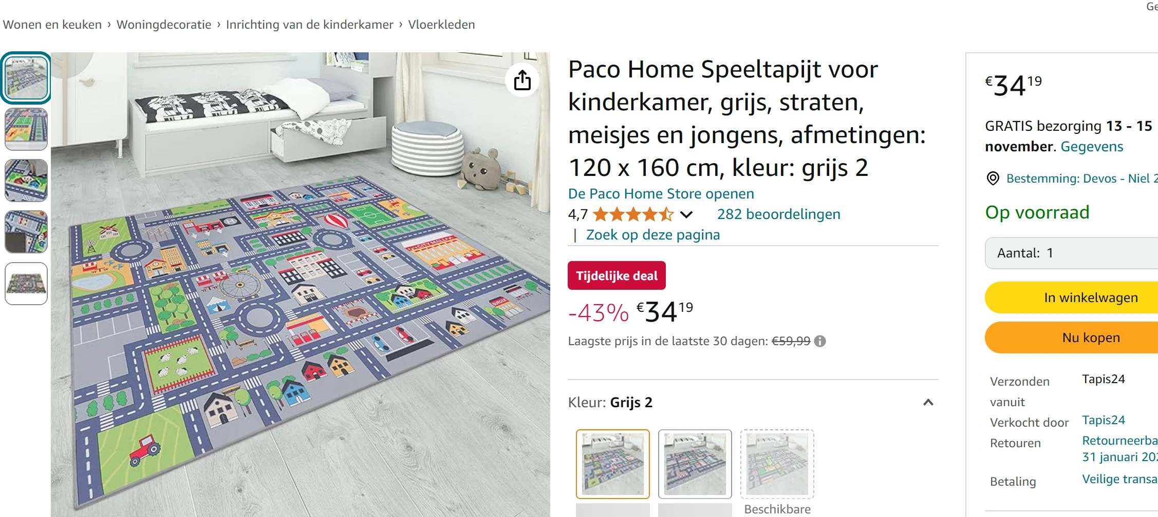 Speeltapijt -43%