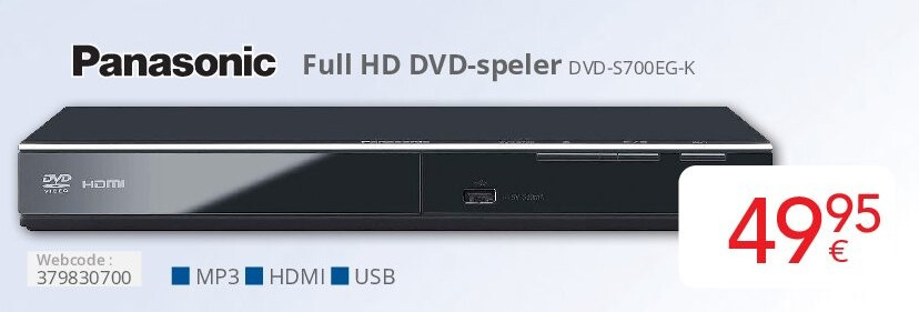 Full HD DVD-speler DVD-S700EG-K