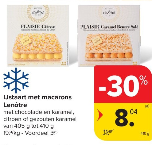 IJstaart met macarons Lenôtre