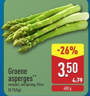 Groene asperges