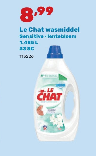 Le Chat wasmiddel Sensitive • lentebloem 1.485 L 33 SC