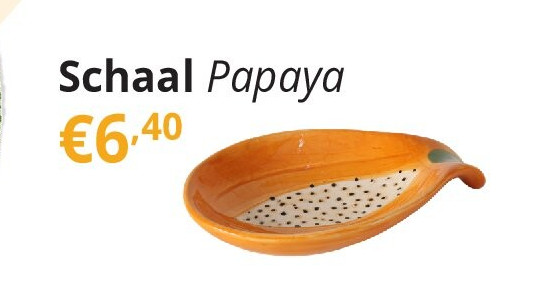 Schaal Papaya