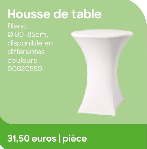 Housse de table