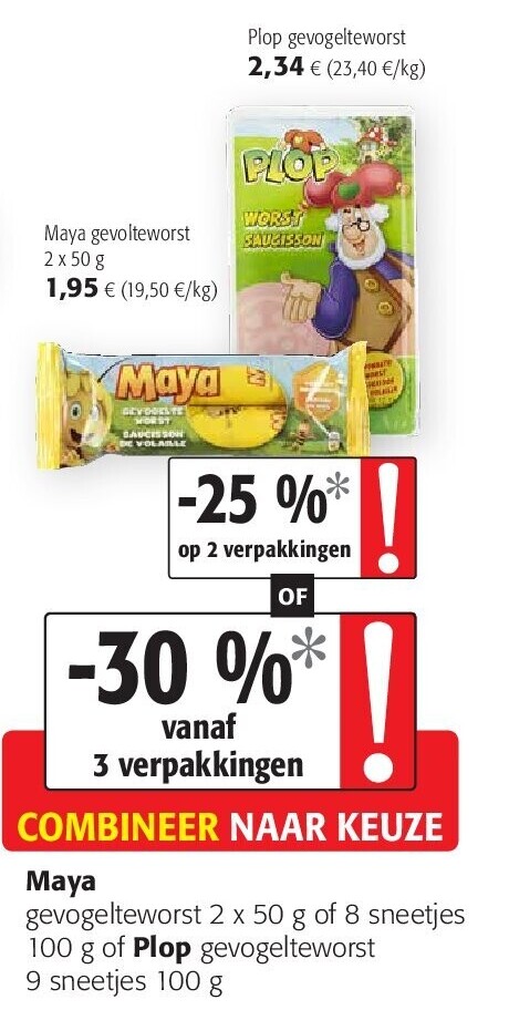 Maya Maya gevolteworst 2 x 50 g