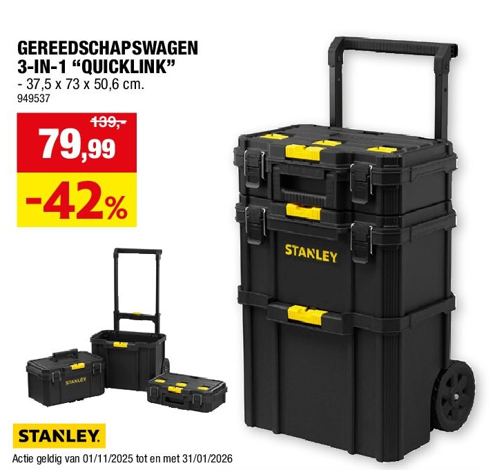 GEREEDSCHAPSWAGEN 3-IN-1 “QUICKLINK”