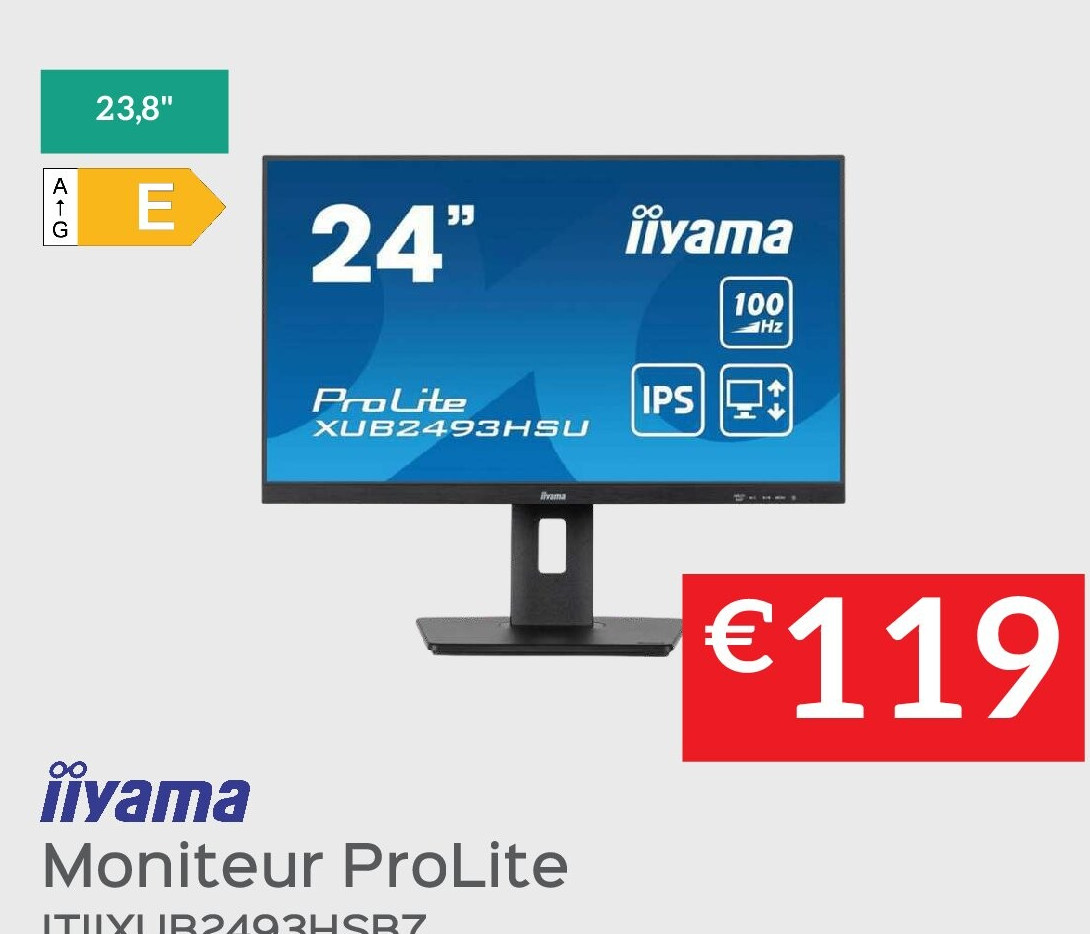 Moniteur ProLite ITIIXUB2493HSB7