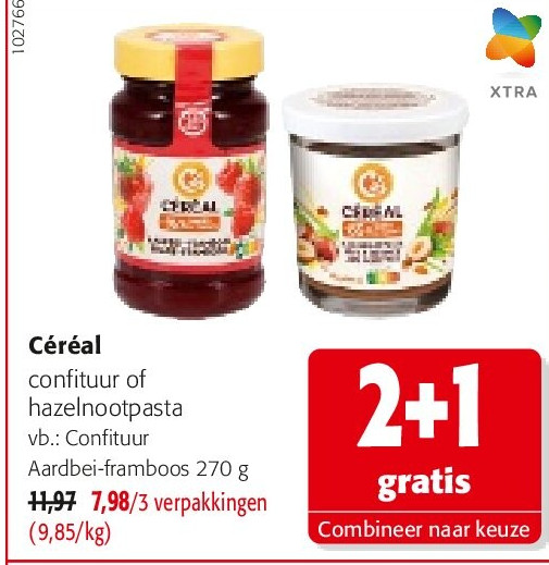 Céréal Confituur Aardbei-framboos 270 g