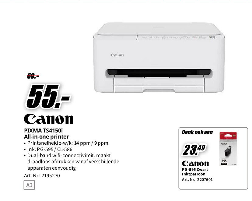 Canon PIXMA TS4150i All-in-one printer