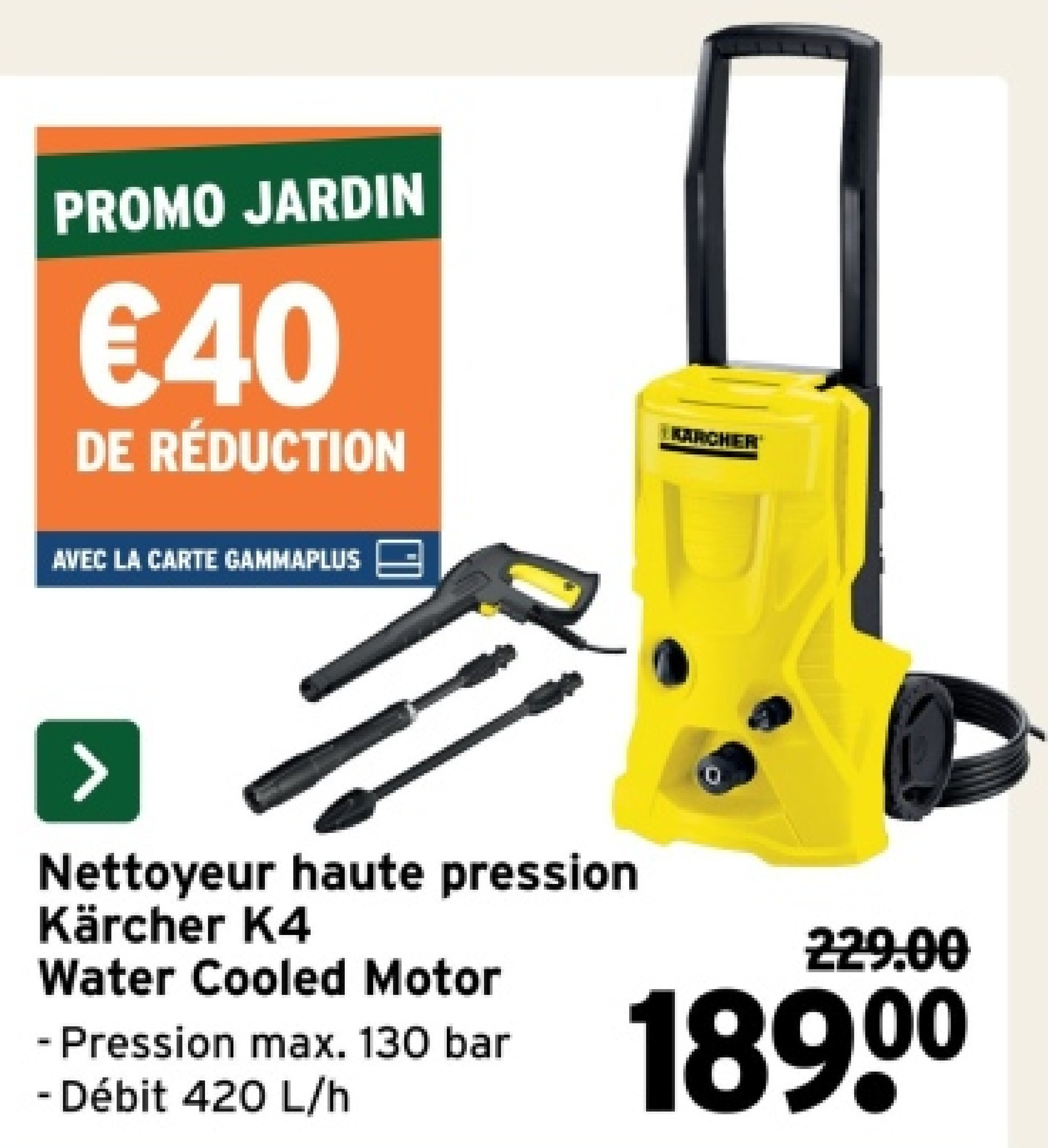 Nettoyeur haute pression Kärcher K4 Water Cooled Motor