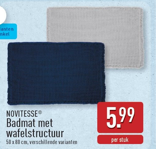 Badmat met wafelstructuur