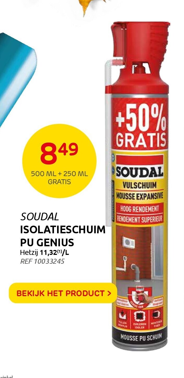 ISOLATIESCHUIM PU GENIUS
