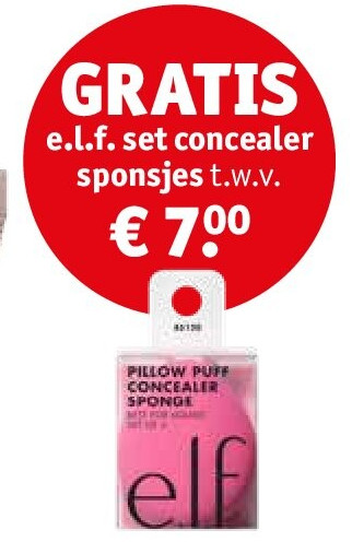 e.l.f. set concealer sponsjes