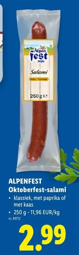 Oktoberfest-salami