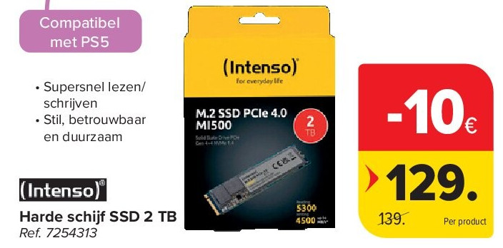 Harde schijf SSD 2 TB