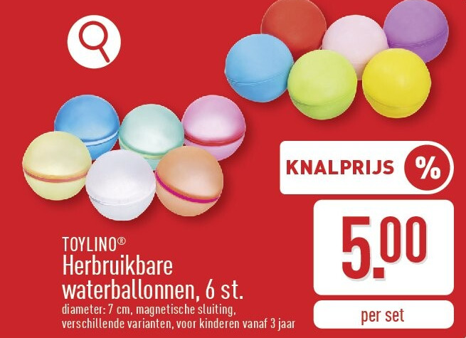 Herbruikbare waterballonnen, 6st