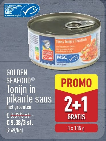 Tonijn in pikante saus