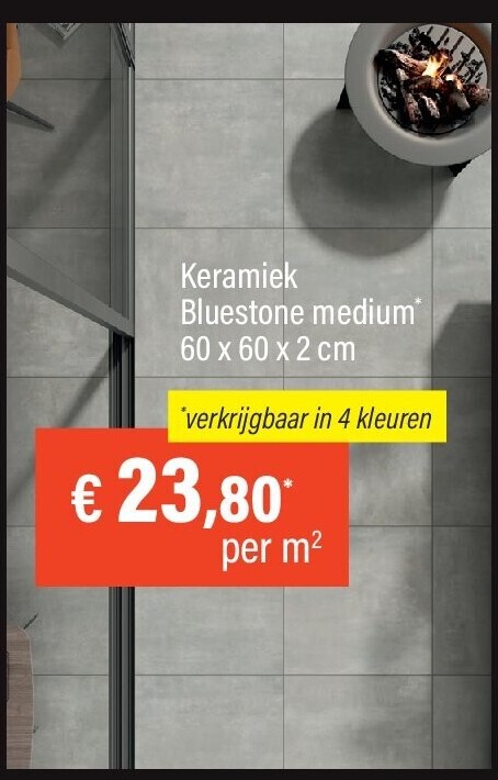 Keramiek Bluestone medium*