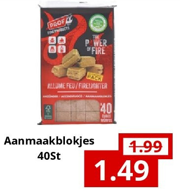 Aanmaakblokjes 40St