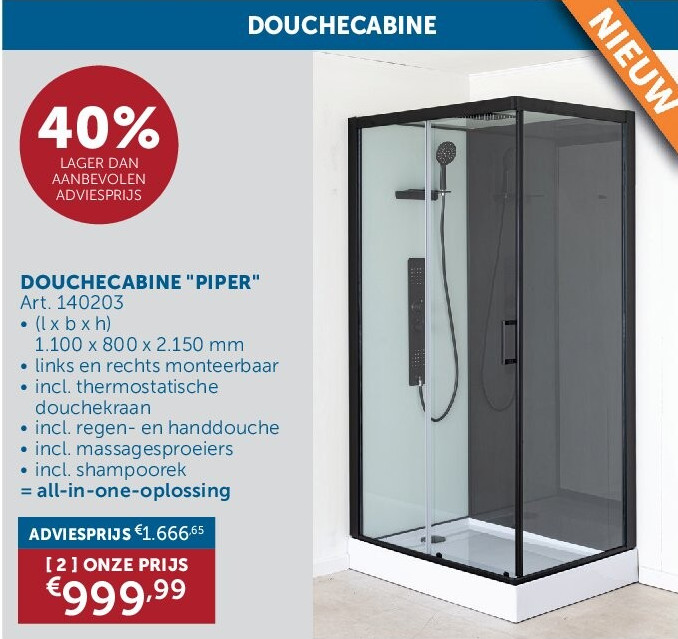 DOUCHECABINE "PIPER"