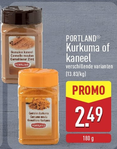 Kurkuma of kaneel