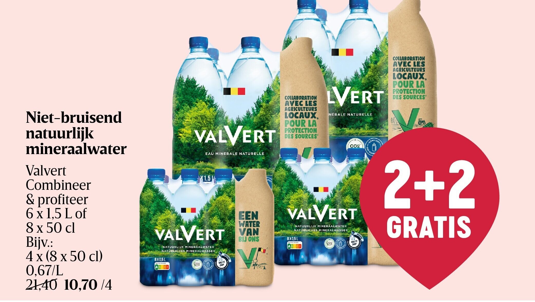Niet-bruisend natuurlijk mineraalwater