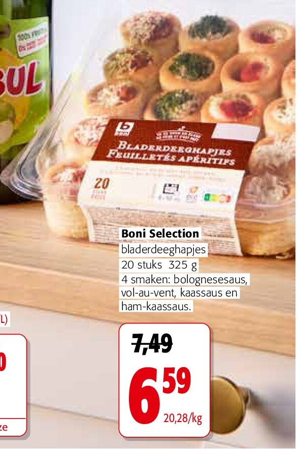 Boni Selection bladerdeeghapjes 20 stuks 325 g
