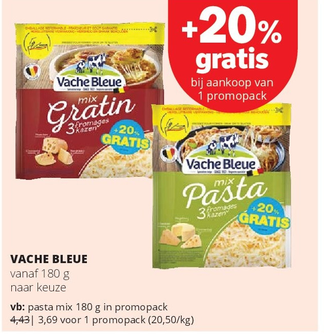 VACHE BLEUE pasta mix 180 g in promopack