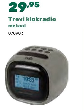 Trevi klokradio metaal