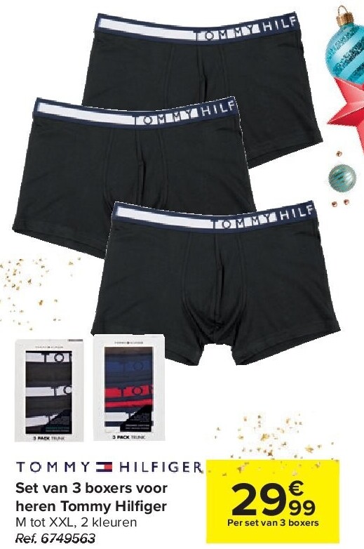 Set van 3 boxers voor heren Tommy Hilfiger