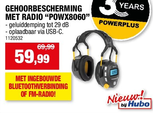 GEHOORBESCHERMING MET RADIO “POWX8060”