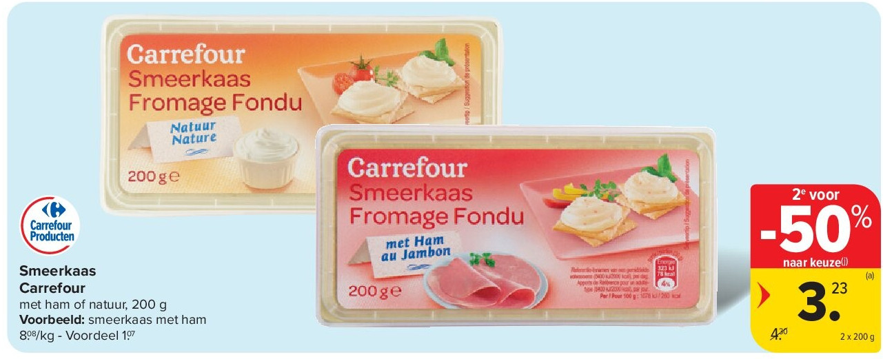Smeerkaas Carrefour