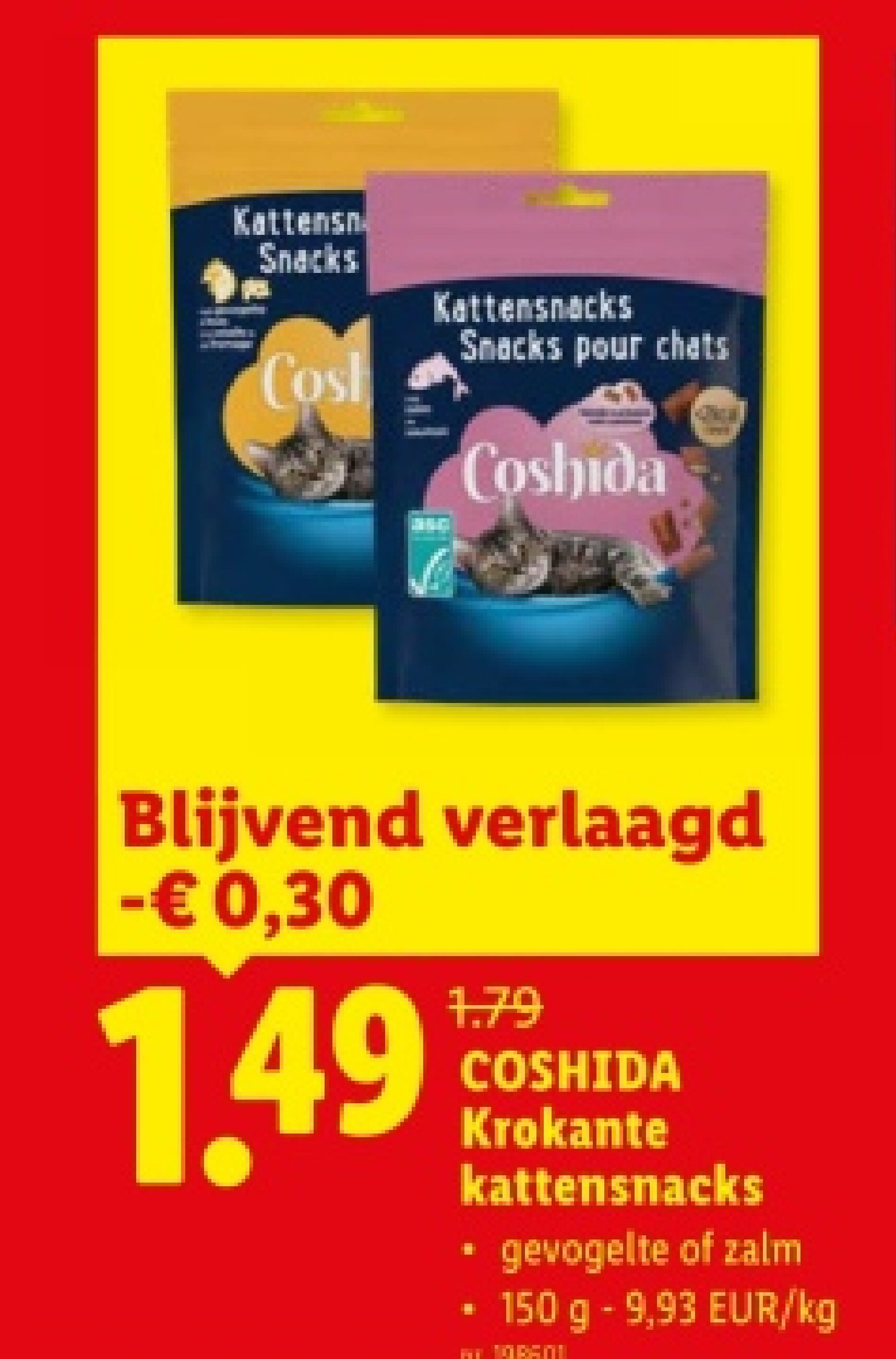 Krokante kattensnacks