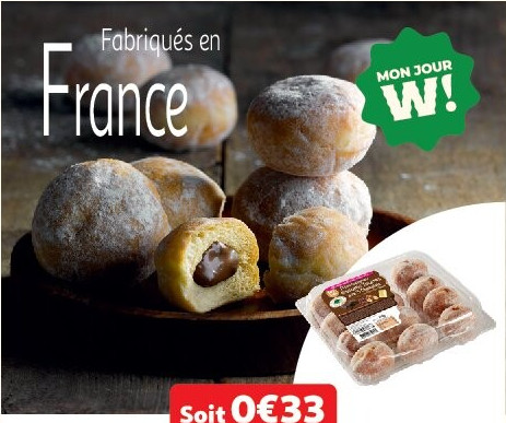 Mini beignets fourrés