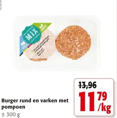 Burger rund en varken met pompoen