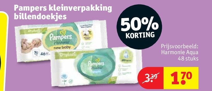 Pampers kleinverpakking billendoekjes