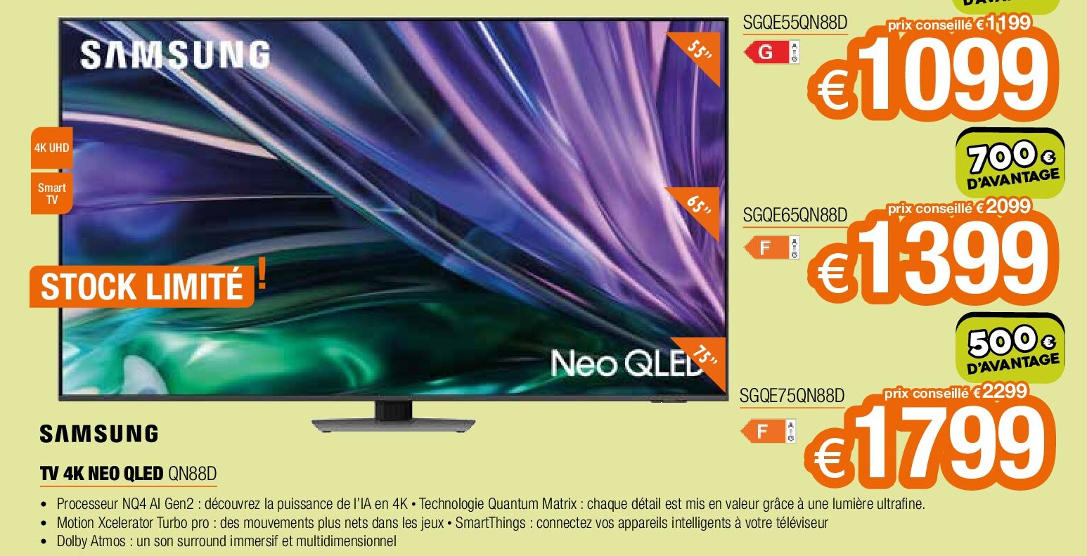 Samsung TV 4K NEO QLED QN88D