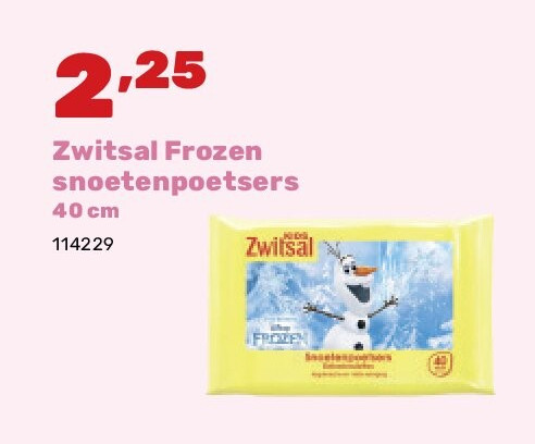 Zwitsal Frozen snoetenpoetsers 40 cm
