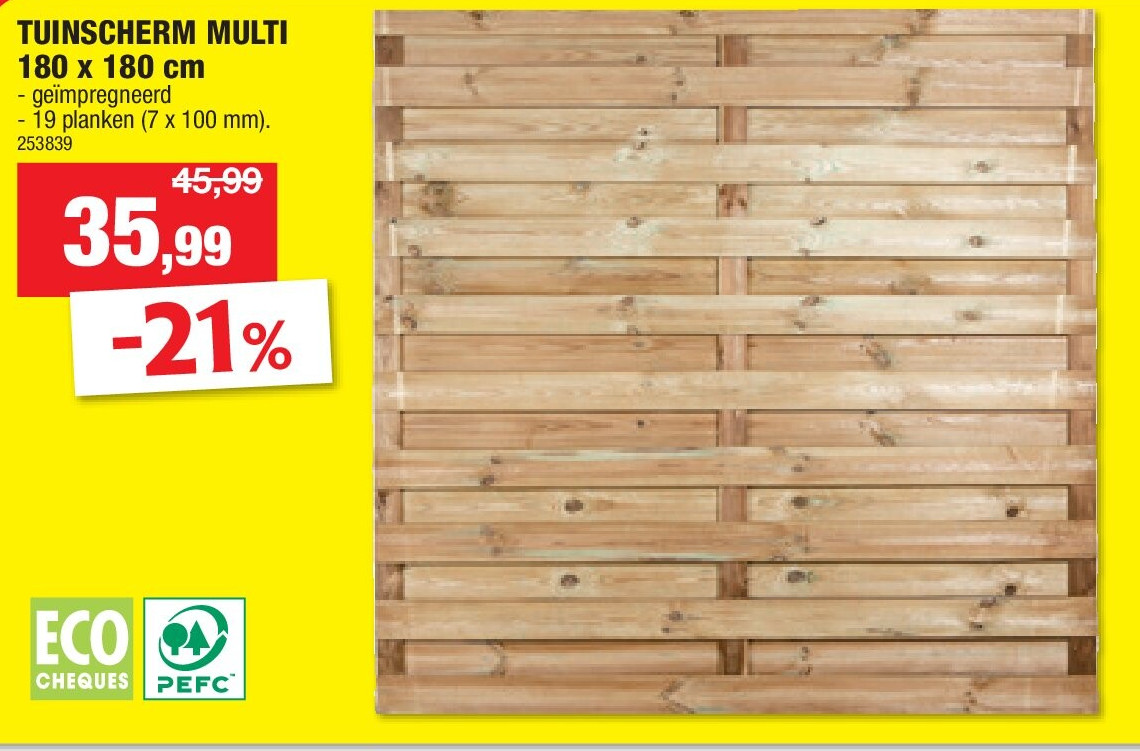 TUINSCHERM MULTI 180 x 180 cm