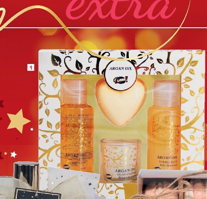 Geschenkdoos voor het bad arganolie