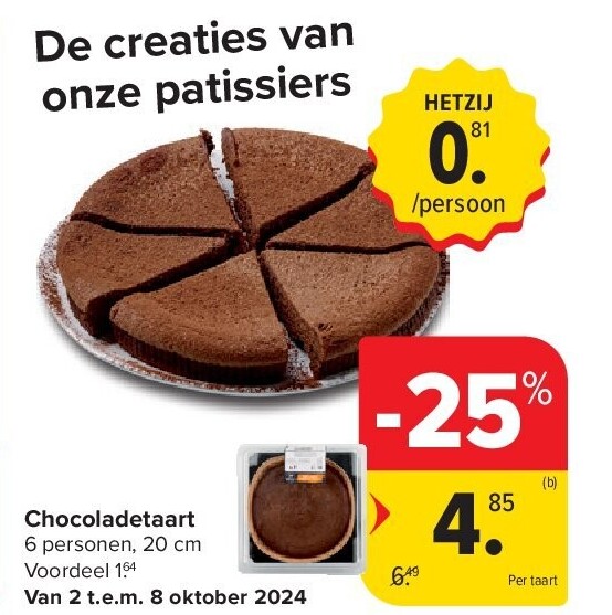 Chocoladetaart