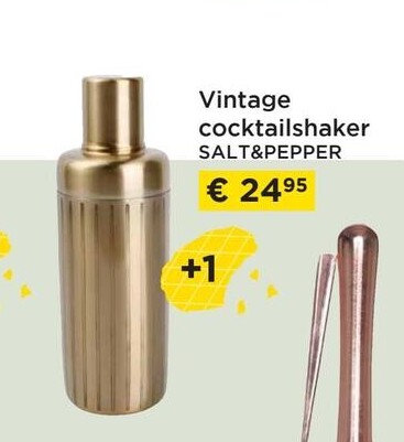 Vintage cocktailshaker SALT&PEPPER