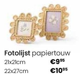 Fotolijst papiertouw